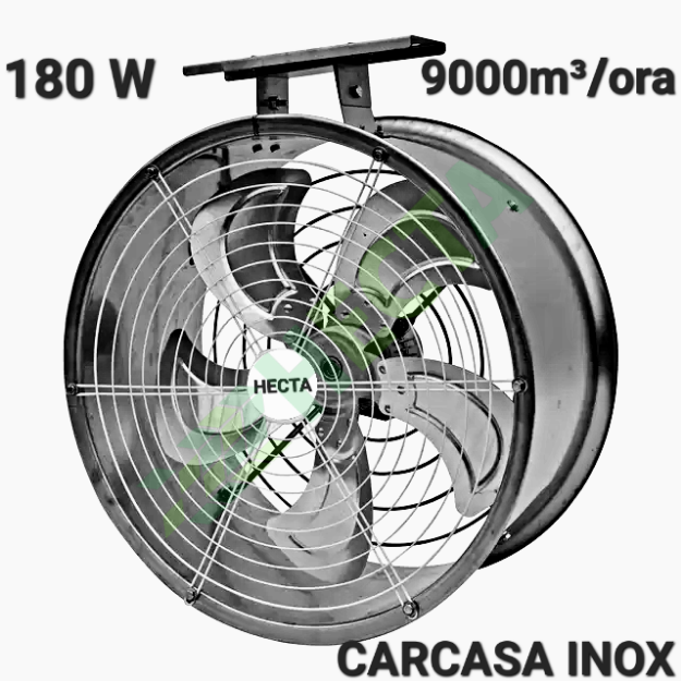 ventilator recirculare aer din inox destratificare in solar