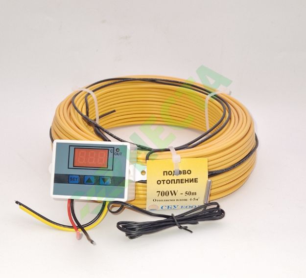 KIT profesional incalzire rasadnita 750 W cu termostat digital si sonda de temperatura 