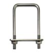 Bridă zincată 60x40 mm pentru stâlp rectangular